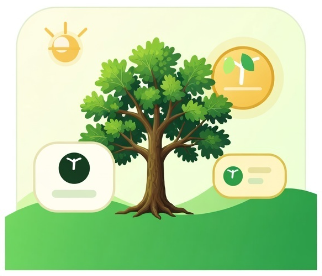 Tree ownership illustration