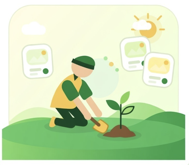 Planting a tree proof illustration